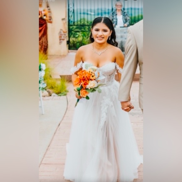 Tara Lauren the Layla Wedding Gown size 6 - Picture 9 of 9